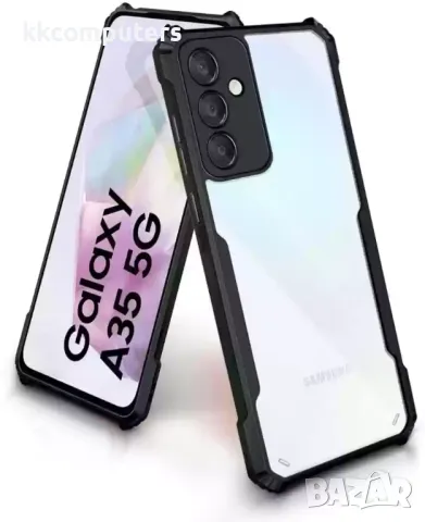 Калъф силикон Chrome MagSafe / Черна рамка / за Samsung A35 5G Баркод : 3131344