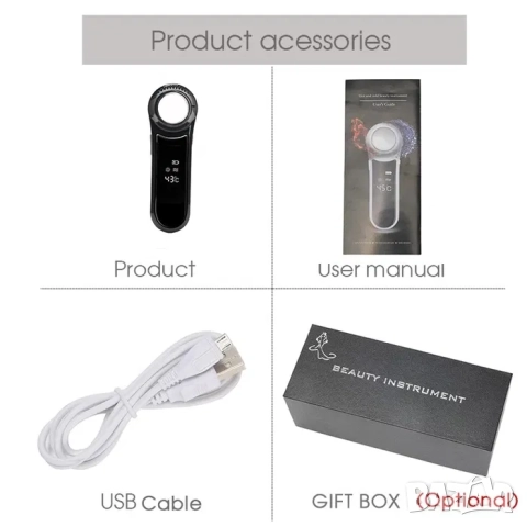 Масажор за лице и очи с крио и термотерапия топъл студен чук, снимка 3 - Козметични уреди - 52212498