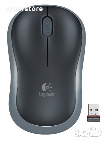 Мишка Безжична Logitech M185 Swift Grey Mini 1000dpi Сива Wireless Optical Mouse, снимка 6 - Клавиатури и мишки - 11412991