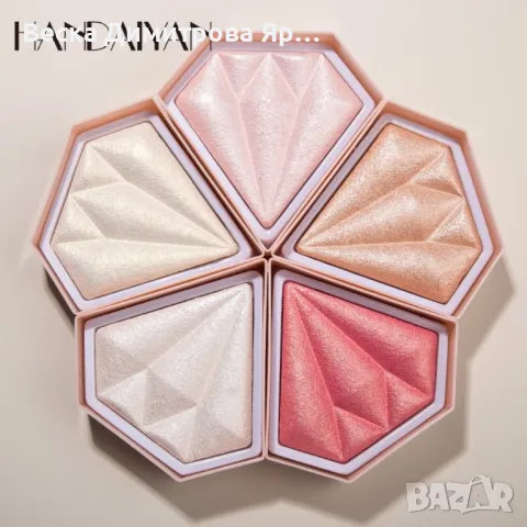 Прахообразен деликатен хайлайтър Handaiyan HZS332, снимка 9 - Козметика за лице - 47730714