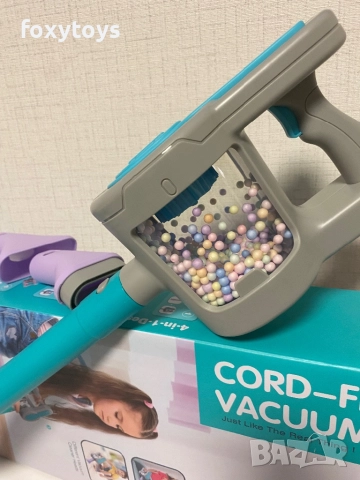 Детска вертикална прахосмукачка- светло тюркоазен, снимка 8 - Образователни игри - 52735871