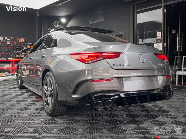 X118 C118 дифузьор с накрайници CLA45AMG , снимка 3 - Части - 47558760