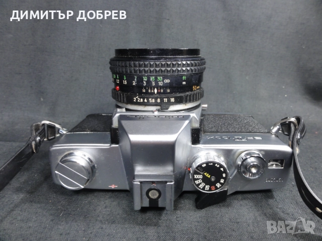 MINOLTA SRT100X SLR ФОТОАПАРАТ С ОБЕКТИВ MC ROKKOR PF 50mm 1:2, снимка 5 - Фотоапарати - 52495843