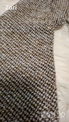 РАЗКОШНО сако със златиста нишка в тъканта ХЛ/2ХЛ размер , снимка 5 - Сака - 47728399
