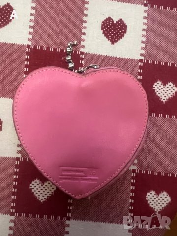 Портмоне - Сърце естествена кожа, снимка 1