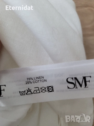 Нова бяла пола лен и памук , снимка 2 - Поли - 51445433