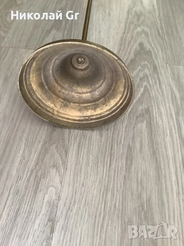 Стойка за камина  бронз  височина  67 см отличен състояние, снимка 5 - Декорация за дома - 51426598