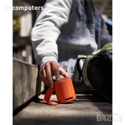 Sony SRS-XB100 Portable Bluetooth Speaker, Оrange Тонколони