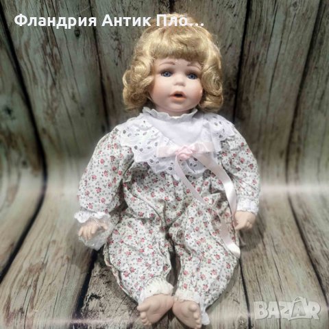	 Седяща порцеланова кукла, снимка 3 - Колекции - 35106500