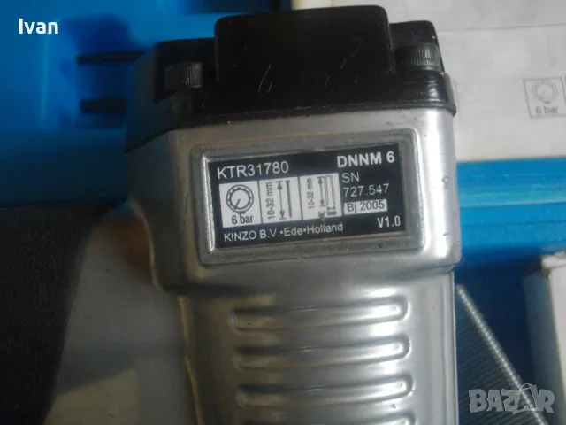 TROVEX KINZO HOLLAND НОВ ПНЕВМАТИЧЕН ТАКЕР ПЪЛЕН КОМПЛЕКТ комбиниран скоби пирони 16-32мм, снимка 9 - Други инструменти - 47782092