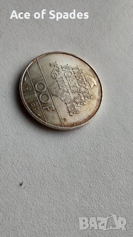 Юбилейна Сребърна Монета 100 франка 1989 Франция, снимка 6 - Нумизматика и бонистика - 39501661