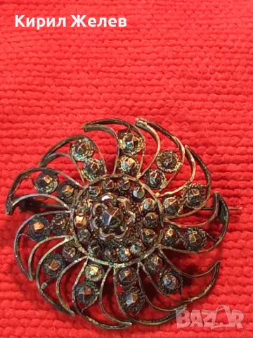 СТАРИННА ФИЛИГРАННА СКЪПОЦЕННА СРЕБЪРНА БРОШКА УНИКАТ ЛАКИРАНО СРЕБРО ВИСОКА ПРОБА с МАРКАЗИТ 43247, снимка 14 - Антикварни и старинни предмети - 48467993