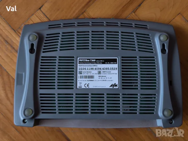 Безжичен рутер AVM FRITZ!Box 7360 WLAN Router, VDSLADSL, 300 Mbits, DECT-Basis, Media Server, снимка 6 - Рутери - 49769347