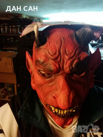 Хелоуин нова маска силикон Дявол КАНАДА, снимка 2 - Други ценни предмети - 27767686