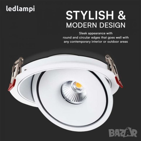 LED Луна COB 20W 3в1 Бяла, снимка 3 - Лед осветление - 43032493