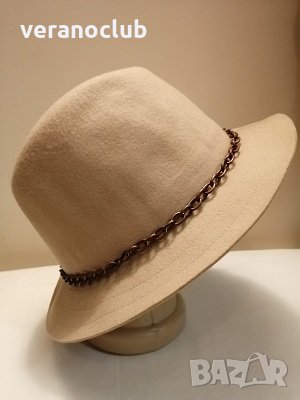Дамска шапка Естествен филц 60 см, снимка 2 - Шапки - 35169680