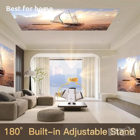 Мини проектор HY320 с WiFi и Bluetooth, снимка 8 - Плейъри, домашно кино, прожектори - 51056700