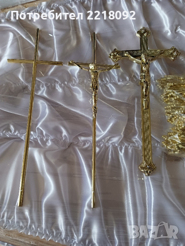 Продавам сет 4бр. дръжки за ковчези и кръстчета за капак , снимка 4 - Траурни и погребални услуги - 34326353