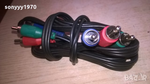 ЧИНЧОВЕ КАБЕЛ 1.2М-ЗЕЛЕН СИН ЧЕРВЕН Х2, снимка 5 - Други - 28021501