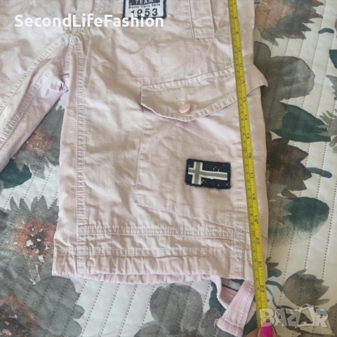 Мъжки карго къси панталони Geographic Norway размер M розови, снимка 5 - Къси панталони - 53583586