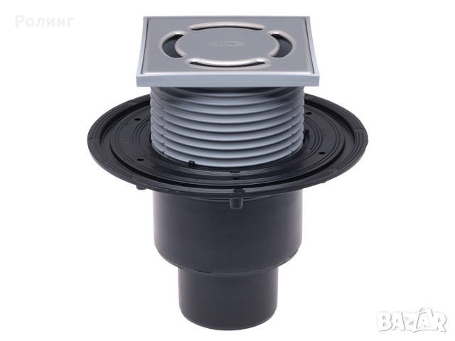 HL310N.2-Подов сифон за тераси с долно оттичане ф50/75/110/010140