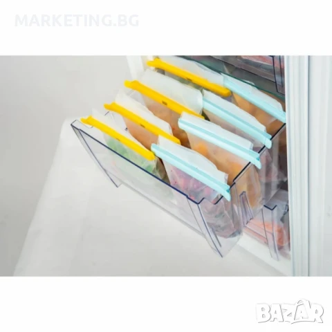 Торбички за фризер 4бр. NoStik , 17x24см., бял,  в кутия, снимка 4 - Други - 50457519