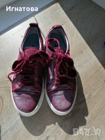 LANVIN 100% БОРДО , снимка 9 - Кецове - 28540099