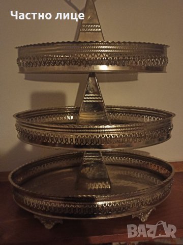 Триетажен поднос, снимка 6 - Прибори за хранене, готвене и сервиране - 36478236