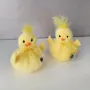 5702 Великденска украса Пухкаво жълто пиленце, 9 см, снимка 4
