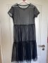 Черна нова плажна  дълга прозрачна тюлена тюл рокля , снимка 8