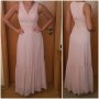 Дълга елегантна рокля цвят пудра  Fervente , снимка 1
