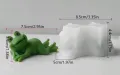 3D Голяма излегнала жаба силиконов молд форма фондан шоколад смола гипс свещ сапун декор, снимка 2