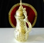 Арабска бронзова кана за кафе,джезве,Dallah,печат на майстора. , снимка 4