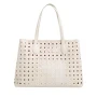 Модерна дамска чанта с перфорация, снимка 5