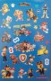 модел 2  :   200 бр PAW Pes Patrol Пес Патрул книжка албум самозалепващи лепенки стикери, снимка 2