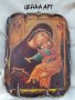 Икона на света Богородица Умиление с архангели 25/19 см, снимка 1 - Икони - 43621350