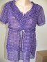 Копринена блузка в лилаво, снимка 2