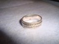СТАРА СРЕБЪРНА ОРНАМНТИРАНА ХАЛКА СРЕБРО 925 РЕТРО АРТ ПРЪСТЕН МАЙСТОРСКА РЪЧНА ИЗРАБОТКА 27283, снимка 8