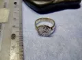 СТАРИНЕН РЪЧНО ОРНАМЕНТИРАН СРЕБЪРЕН ПРЪСТЕН СРЕБРО ВИСОКА ПРОБА РЪЧНА КУЮМДЖИЙСКА ИЗРАБОТКА 25250, снимка 6