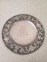 Декоративна метална чиния от сплав - пютър / олово / калай / сребро, снимка 1