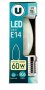 LED крушка E14 U, тип свещ, 6,3W