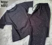 памучни дамски комплекти с камъни miu miu , снимка 3