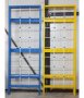 Стена за катерене с мрежа - 200 x 80 см - Синя/Жълта, снимка 1 - Други спортове - 35582699
