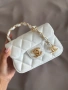 Дамска бяла чанта chanel , снимка 8