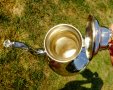 Старинна английска кана,чайник никелово сребро. , снимка 7
