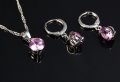 Сребърна висулка и обици - сапфир, рубин, аметист , снимка 13