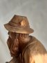 дърворезба старец с лула, снимка 7