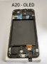 OLED Дисплей за Samsung Galaxy A20, тъч скрийн с рамка за Samsung Galaxy A20 SM-A205, Екран дисплей