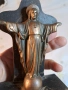 бронзова статуетка Исус Христос с дървен пиедестал 32/3, снимка 7