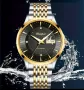 Мъжки аристократичен автоматичен часовник DIANPAI* Черно/златист металик!, снимка 1